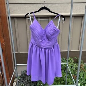 Short Purple Homecoming Dress